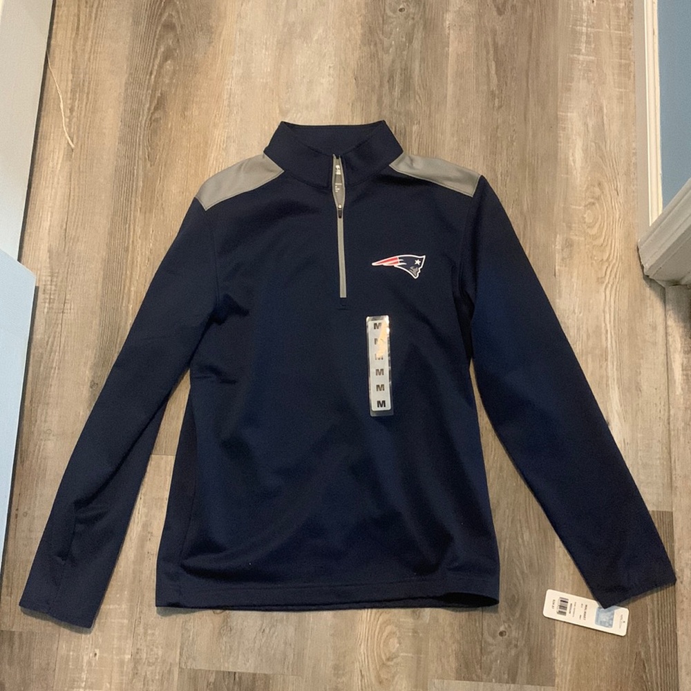 Patriots Quarter zip up NWT